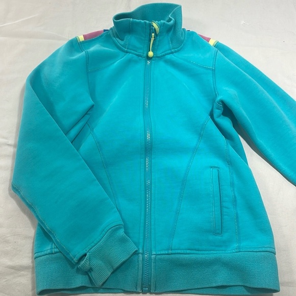 Ivivva - Lululemon - blue scuba jacket - Size 12 - Picture 1 of 8